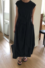 Gathered Tie Front Maxi