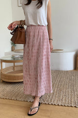 Wrinkle Stripe Skirt
