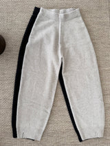 Raccoon Knit Pants, women's raccoon wool knit pants