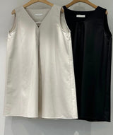 Minimal V-Neck A-Line Tunic