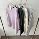 Assome Knit, women's loose boat neck knit sweater