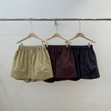 Curved Pocket Cotton Shorts