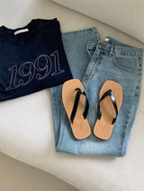 M085 Minimal Leather Flip Flop