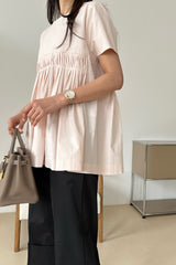 Cross Pintuck Blouse