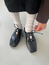 V203-Square Lace Loafer