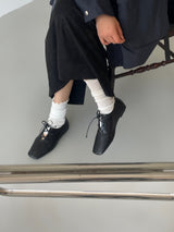 V203-Square Lace Loafer