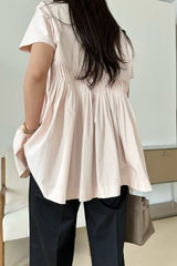 Cross Pintuck Blouse