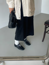 V203-Square Lace Loafer