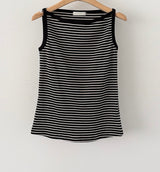 Stripe Boat Neck Tank