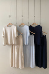 Linen Frill Hem Set