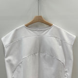 Back Pleat French Sleeve Tee