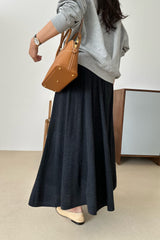 Flowy Knit Maxi Skirt