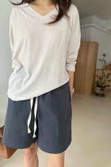 Pima V Neck Tee