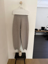 Raccoon Knit Pants, women's raccoon wool knit pants