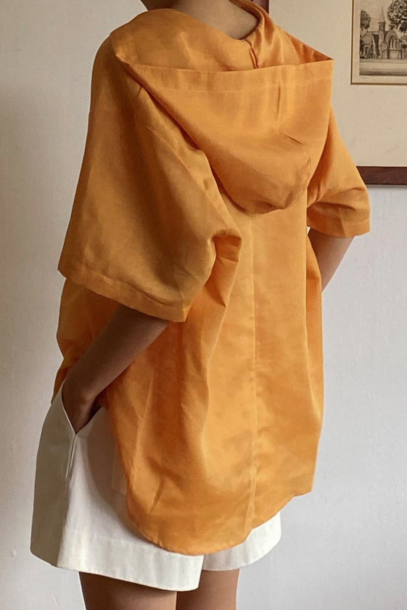Hoodie Linen Blouse