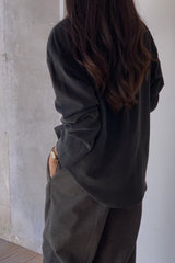 Collared Cupro Blouse