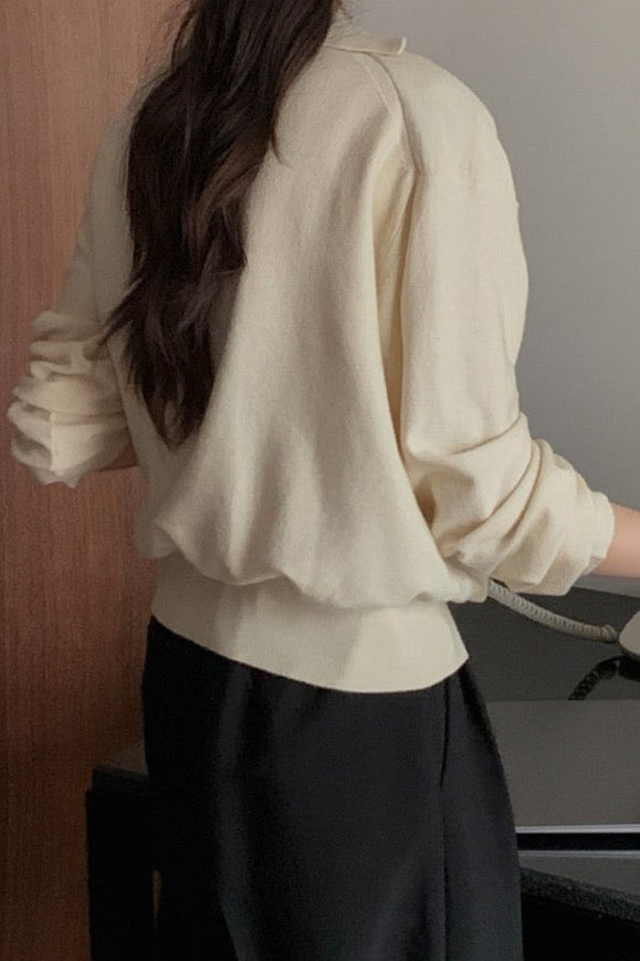Double Collar Knit