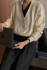 Double Collar Knit