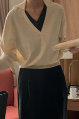 Double Collar Knit