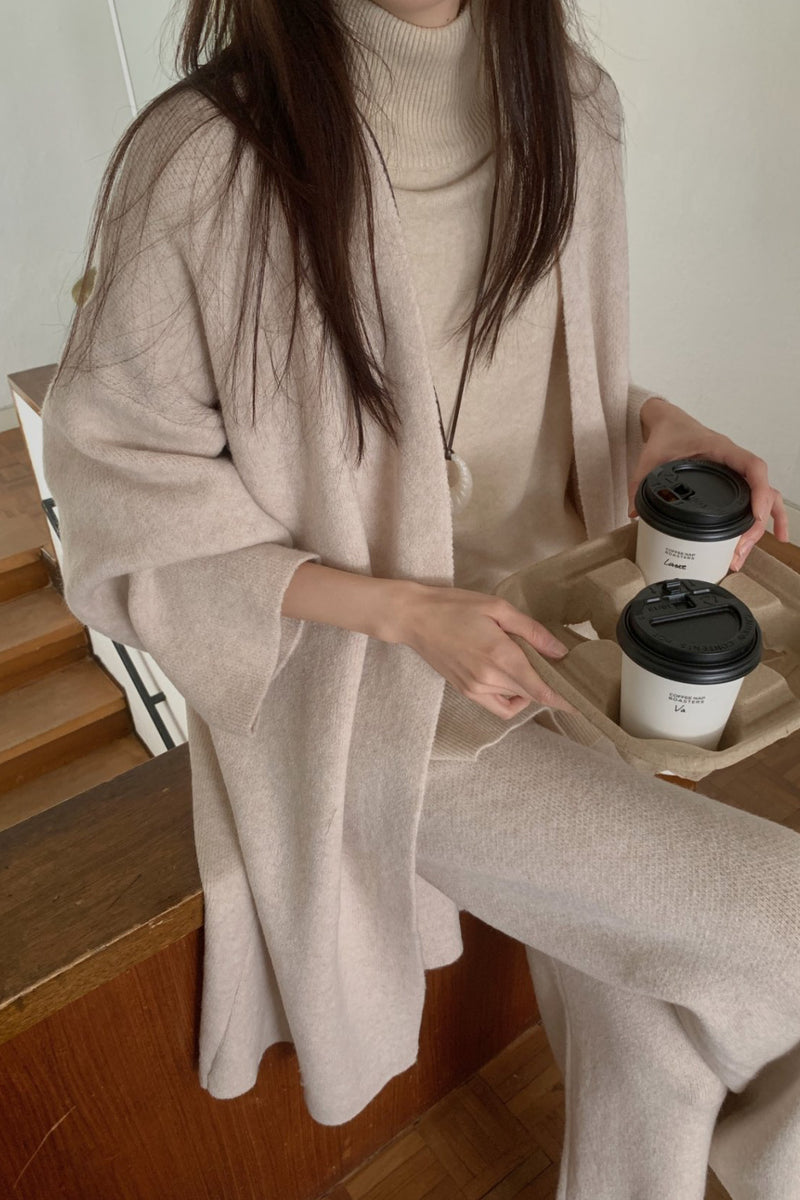 Overfit Cardigan Set