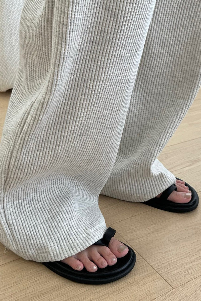 Cozy Waffle Wide Pants