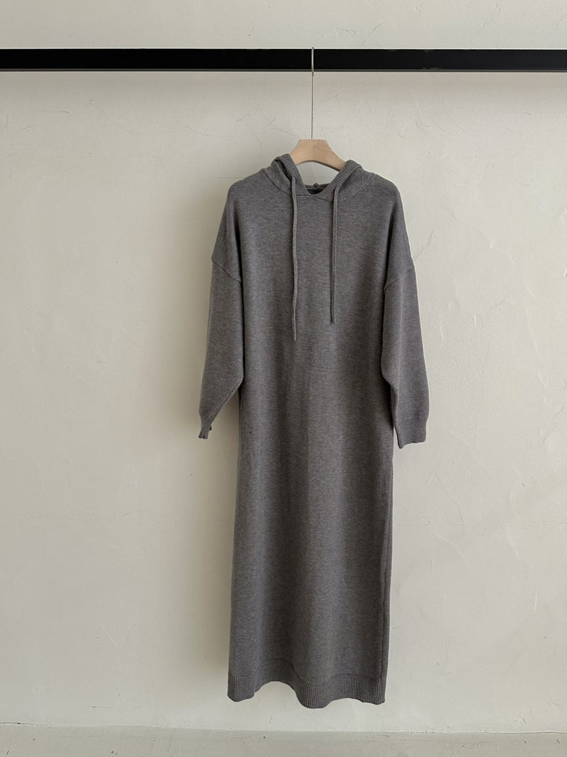Soft Knit Hoodie Dress