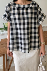 Big Gingham Blouse