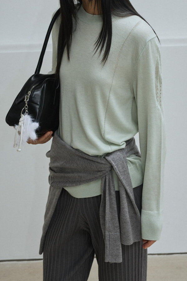 Soft Back Keyhole Knit