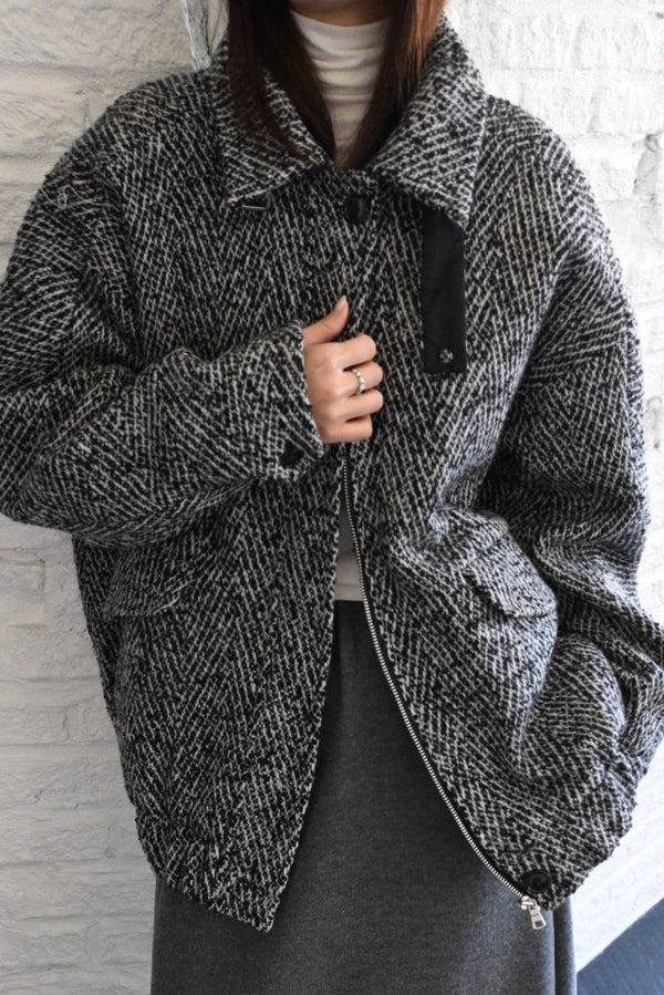 Wool Herringbone Jacket