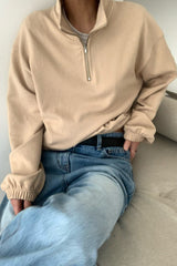 Terry Half Zip Pullover