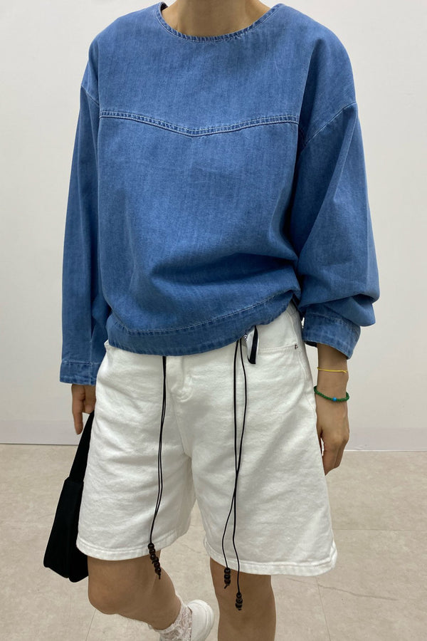 Modern Denim Blouse