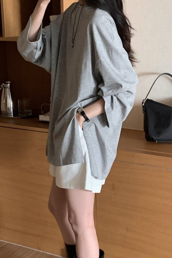 Boxy Slit Tee