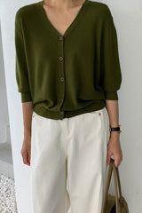 Soft V Neck Cardigan