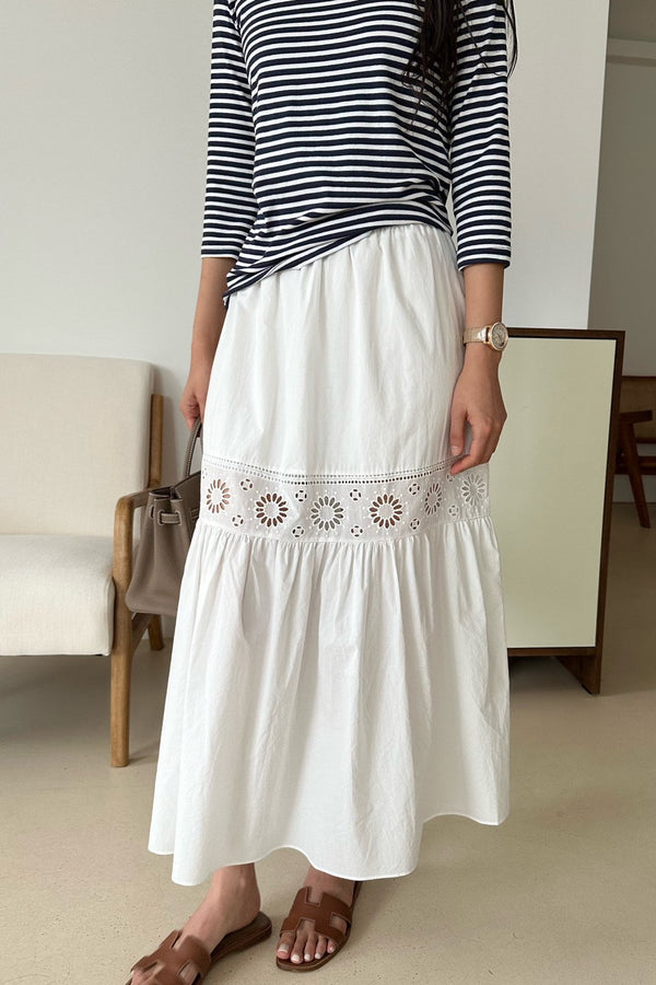 Lace Panel Skirt