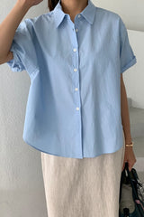 Twisted Rolle Up Shirt