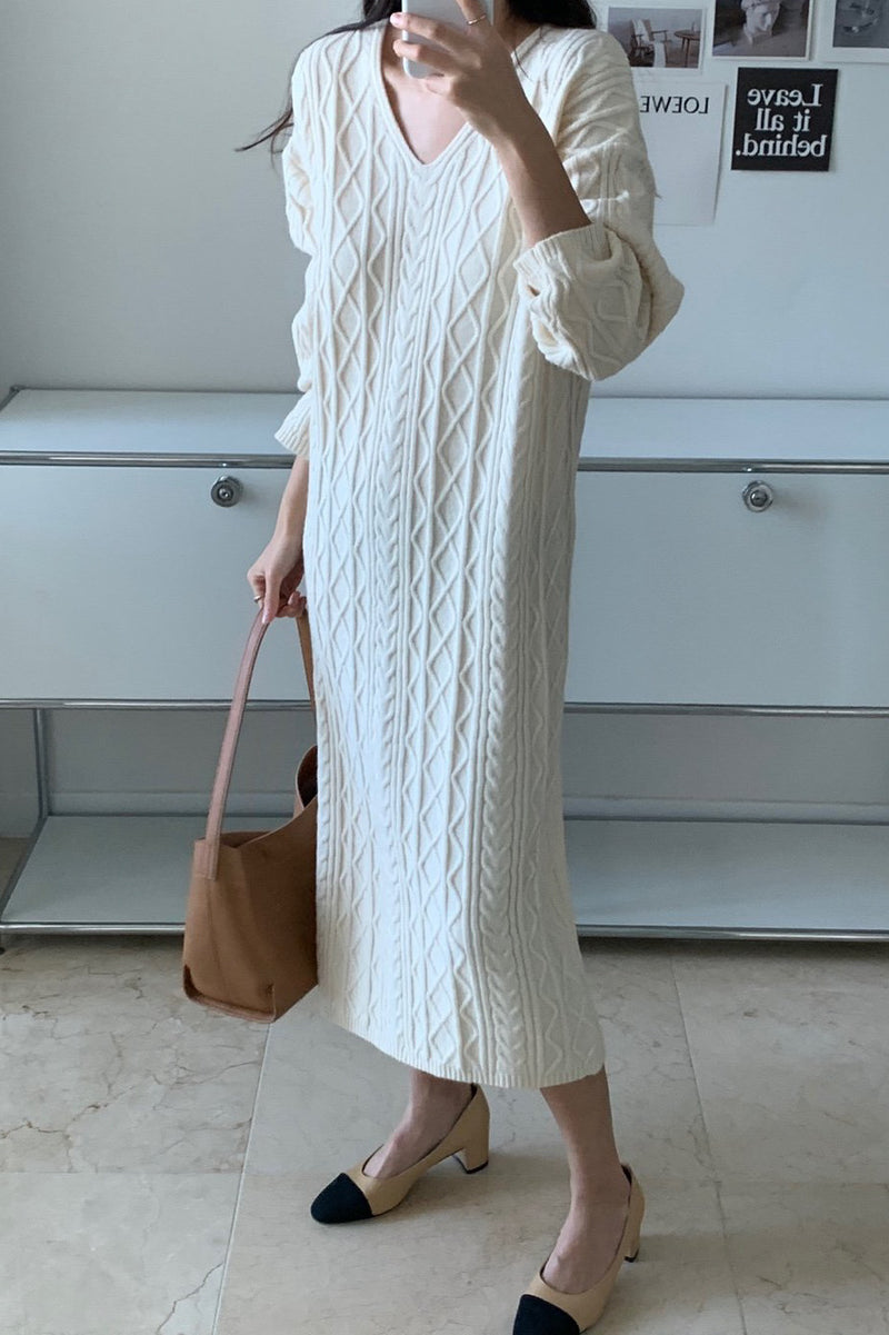 Cable Knit Dress