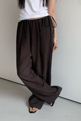 Textured Tie Pants