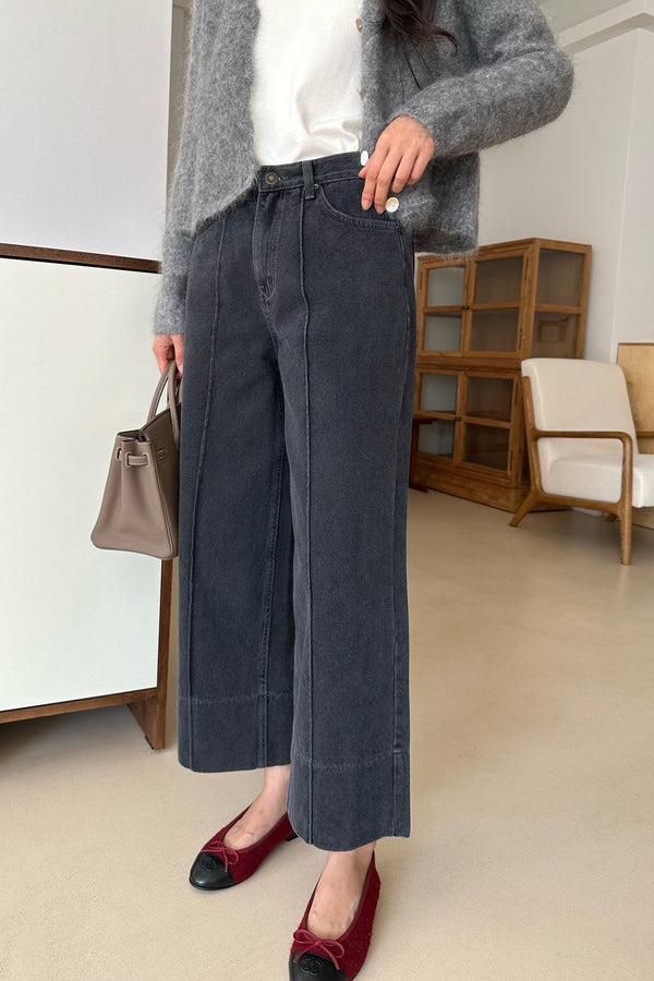 Straight Charcoal Denim