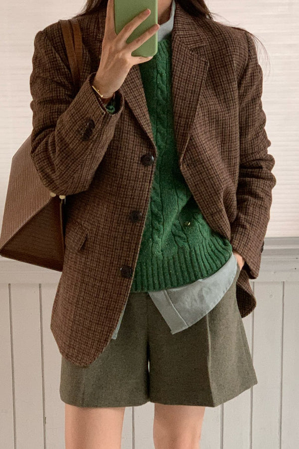 Ver Wool Check Jacket