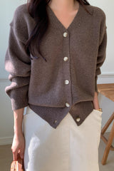 Modern Button Cardigan