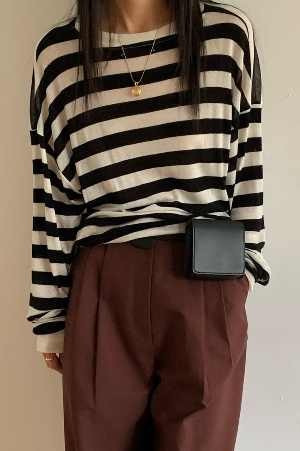 Wool Stripe Tee