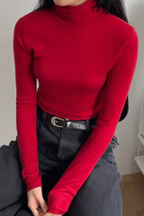 Stretchy Thin Turtleneck