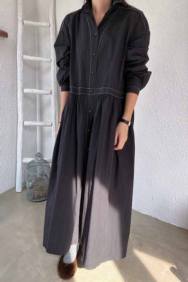Soft Stitch Shirt Dress