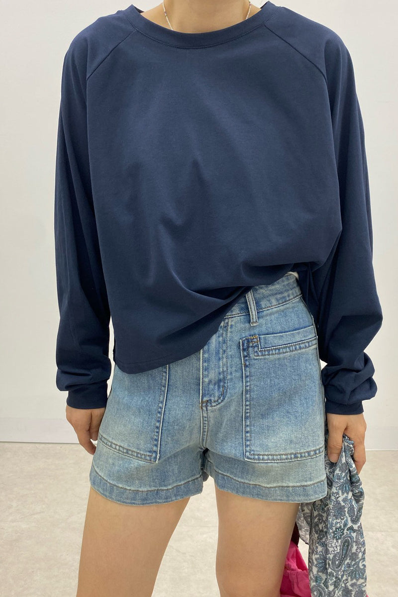 Casual Raglan Crop Tee