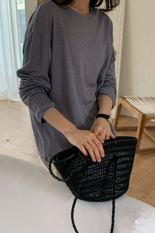 Luxe Linen Sheer Tee