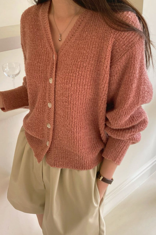 Ella Boucle Cardigan