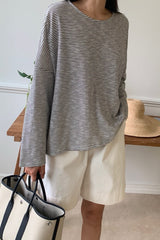 James Stripe Loose Tee