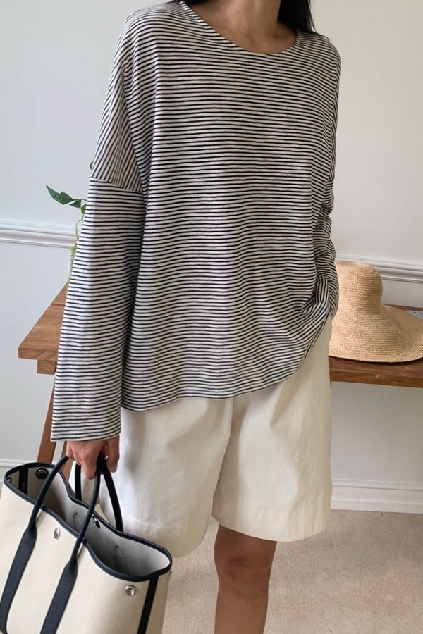 James Stripe Loose Tee
