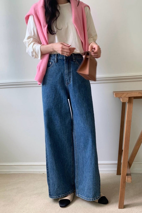Two Tone Wide Fit Jean