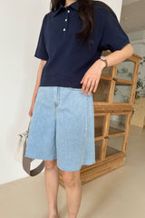Light Mood Half Denim